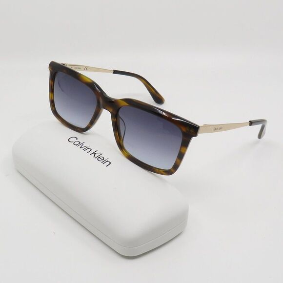 Calvin Klein Other - Calvin Klein New CK225178S 240 Tortoise/Grey Gradient Square Sunglasses